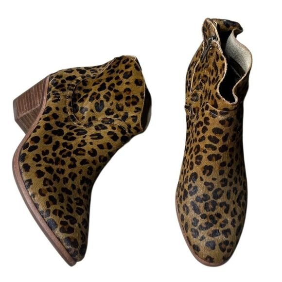 UGG Leopard Print Ankle Booties Size 7.5 - Picture 1 of 8